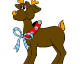 Coloring page Reindeer painted bycamila