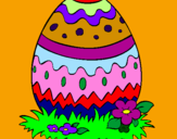 Coloring page Easter egg 2 painted byfer