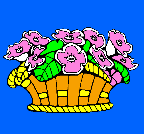 Basket of flowers 10