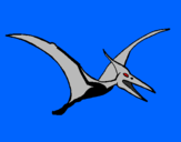 Coloring page Pterodactyl painted byjustin