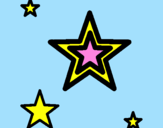Coloring page Star painted byamali