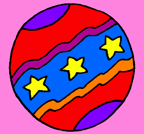 Coloring page Big ball painted byPAMELA 
