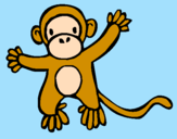 Coloring page Monkey painted bydavi,