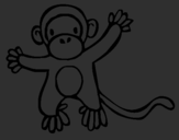 Coloring page Monkey painted byASGBVZBKGKLÑ541455154545