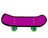Coloring page Skateboard II painted byjulia