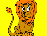Coloring page Lion painted bylalagirl