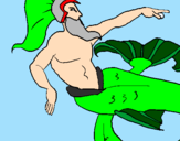 Coloring page Poseidon painted byJorge21