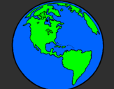 Coloring page Planet Earth painted byRODOLFO