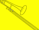 Coloring page Trombone painted byivo