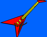 Coloring page Electric guitar II painted bylevi2610