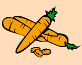 Coloring page Carrots II painted bylana