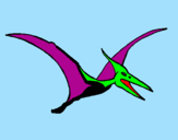 Coloring page Pterodactyl painted byivo
