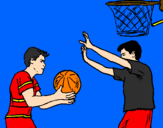 Coloring page Defending player painted bylevi2610
