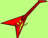Coloring page Electric guitar II painted byivo