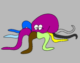 Coloring page Octopus painted byivo
