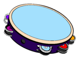 Coloring page Tambourine painted byivo
