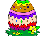 Coloring page Easter egg 2 painted byEllie Walton . 