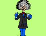 Coloring page Mad scientist painted bymelissa5b