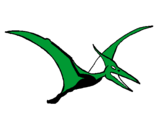 Coloring page Pterodactyl painted byyjty