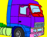 Coloring page Truck painted byALENA   DIVINE