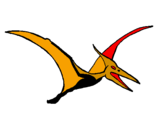 Coloring page Pterodactyl painted byDuah