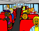 Coloring page School bus painted byKaden11