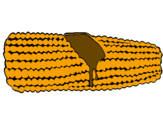 Coloring page Corncob painted byGalina