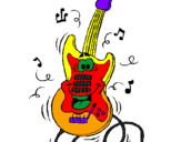 Coloring page Electric guitar painted byRonald