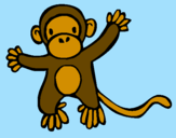 Coloring page Monkey painted byjulia 