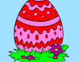 Coloring page Easter egg 2 painted bybeth
