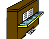 Coloring page Piano painted byKaden14