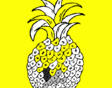 Coloring page pineapple painted byVANESSA