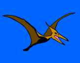 Coloring page Pterodactyl painted byThieli