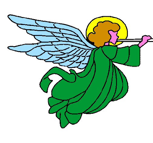 Angel with large wings