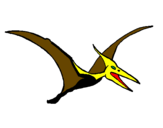 Coloring page Pterodactyl painted byjuan angel