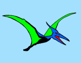 Coloring page Pterodactyl painted bychloe 