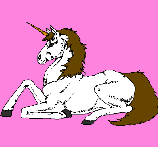 Seated unicorn