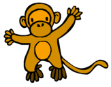 Coloring page Monkey painted bychloe 