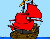 Coloring page Ship painted byknigkt
