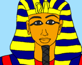 Coloring page Tutankamon painted bylogan