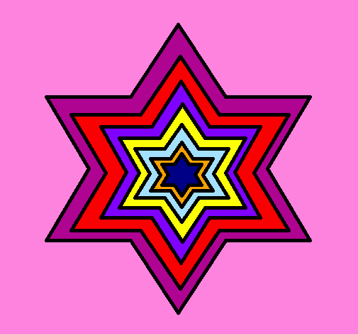 Coloring page Star 2 painted by mariana