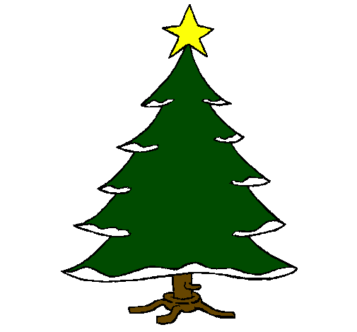 Christmas tree with star
