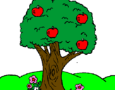 Coloring page Apple tree painted bydhruvi