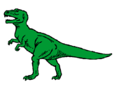 Coloring page Tyrannosaurus Rex painted byhgfh
