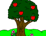 Coloring page Apple tree painted byprincess nidhi