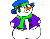 Coloring page Snowman II painted byjake