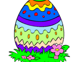 Coloring page Easter egg 2 painted bylorenzo panerini