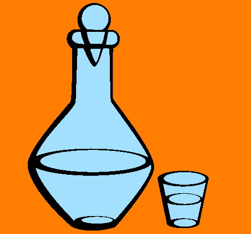 Carafe and glass
