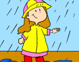 Coloring page Rain painted byAlison