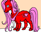 Coloring page Pony painted byveti  la  fea